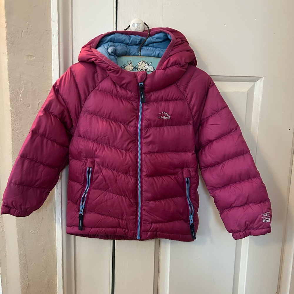 L.L.Bean Kids' Pink Puffer Down Jacket